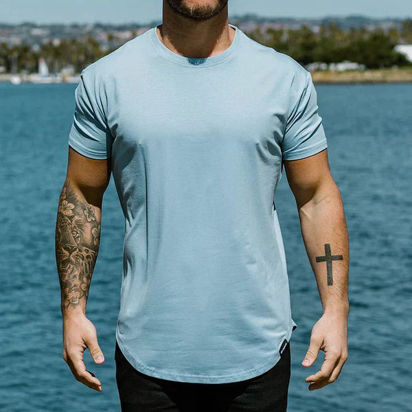Men's Muscle Fit T-Shirt | Close-Fitting & Round Neck | Casual & Layering