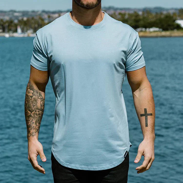 Men's Muscle Fit T-Shirt | Close-Fitting & Round Neck | Casual & Layering