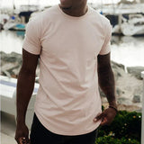 Men's Muscle Fit T-Shirt | Close-Fitting & Round Neck | Casual & Layering
