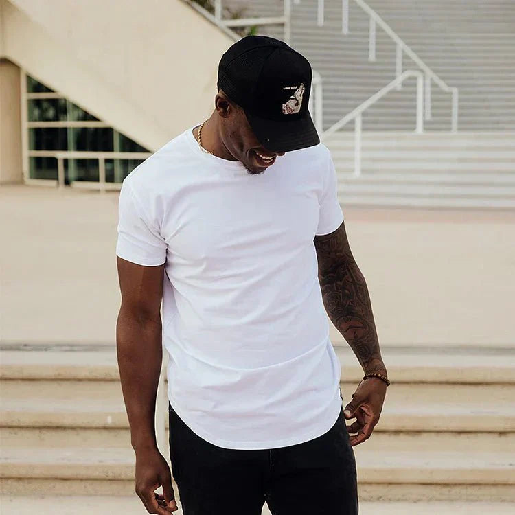 Men's Muscle Fit T-Shirt | Close-Fitting & Round Neck | Casual & Layering