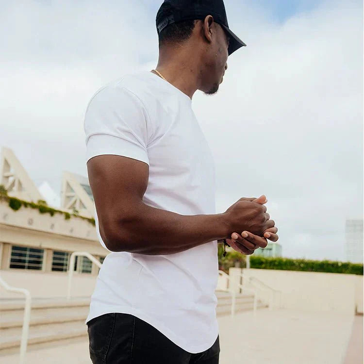 Men's Muscle Fit T-Shirt | Close-Fitting & Round Neck | Casual & Layering