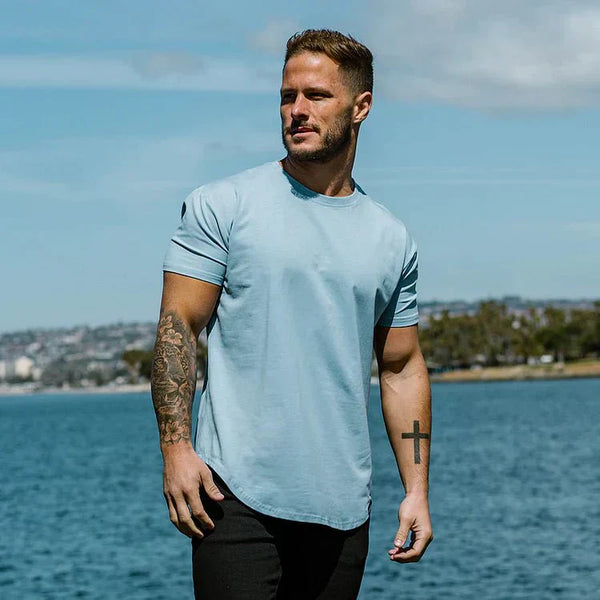 Men's Muscle Fit T-Shirt | Close-Fitting & Round Neck | Casual & Layering
