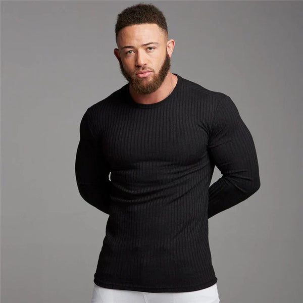 Men's Slim Fit Jumper | Sporty & Refined | Casual & Smart | Stretch Cotton Blend