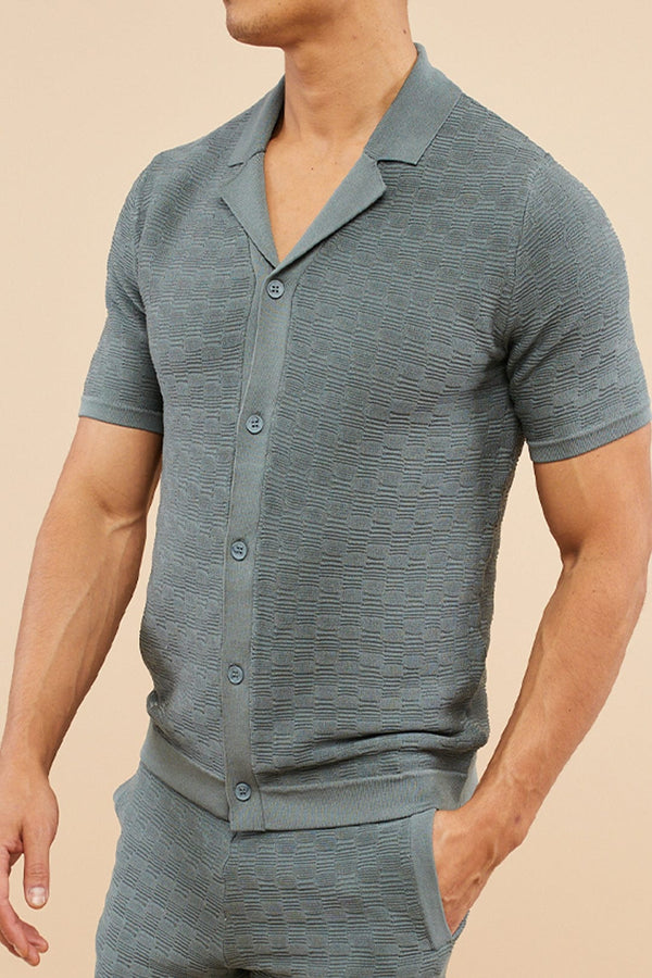 Men's Slim Fit Polo Shirt and Shorts Set | 2 Piece Casual Smart Outfit | Soft Cotton Blend | Summer Loungewear