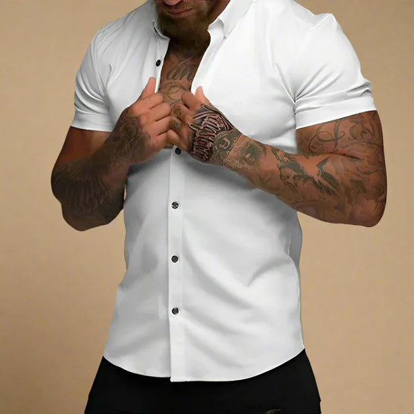 Men's Slim Fit T-Shirt | Stretch Fabric | Short-Sleeve & Stylish