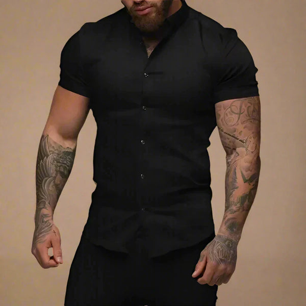 Men's Slim Fit T-Shirt | Stretch Fabric | Short-Sleeve & Stylish