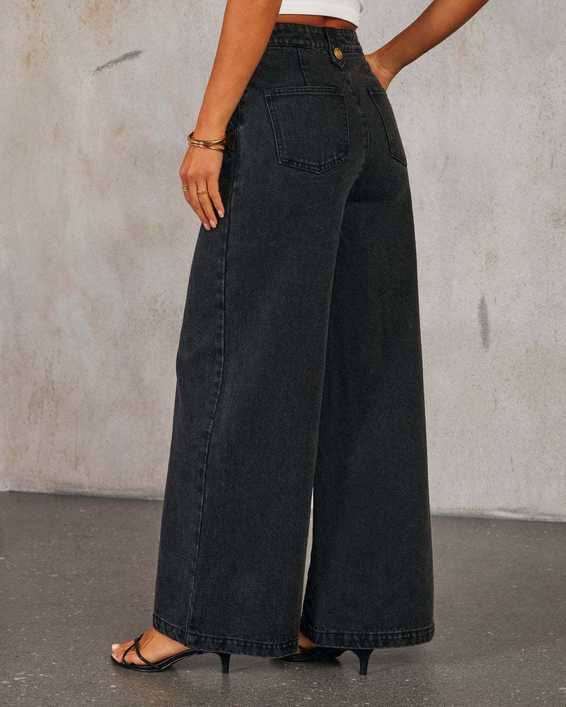 Women’s Sleeveless Denim Co-Ord Set | Wide-Leg Jeans for Casual & Everyday Wear
