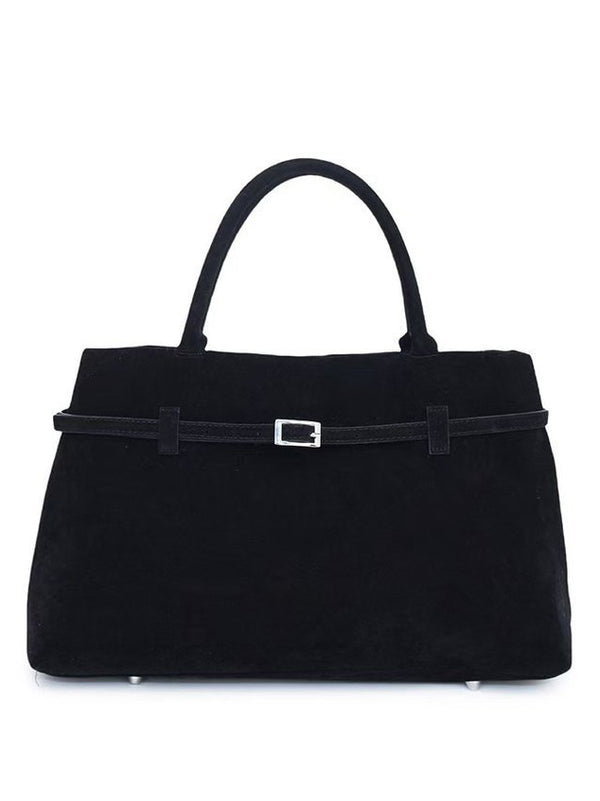 Women’s Vintage Nubuck Leather Tote Bag | Spacious Handbag for Work & Travel