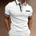 Niki | Men's Short Sleeve Polo Shirt with Pocket Detail