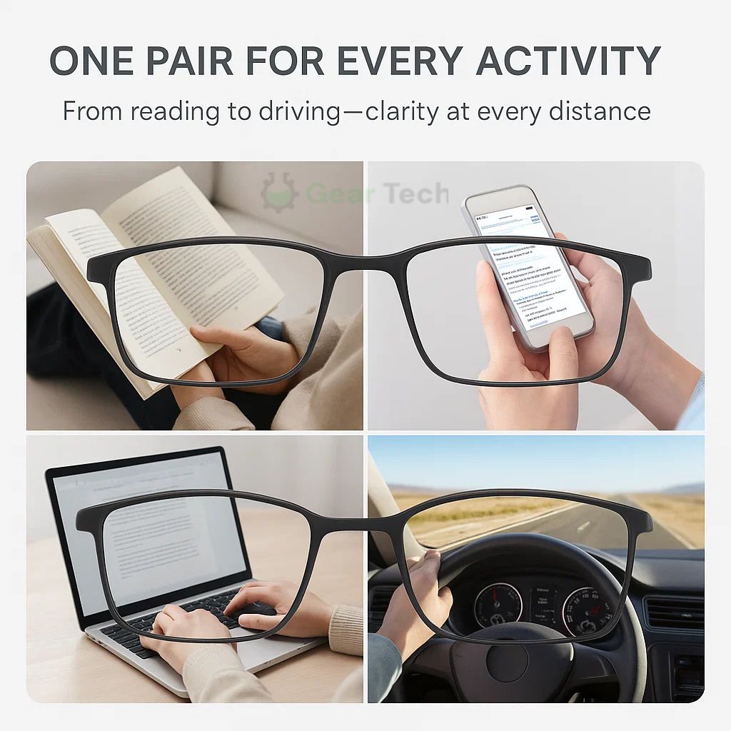 Niki | Progressive Multifocal Glasses for Clear Vision - German intelligent design for everyday use