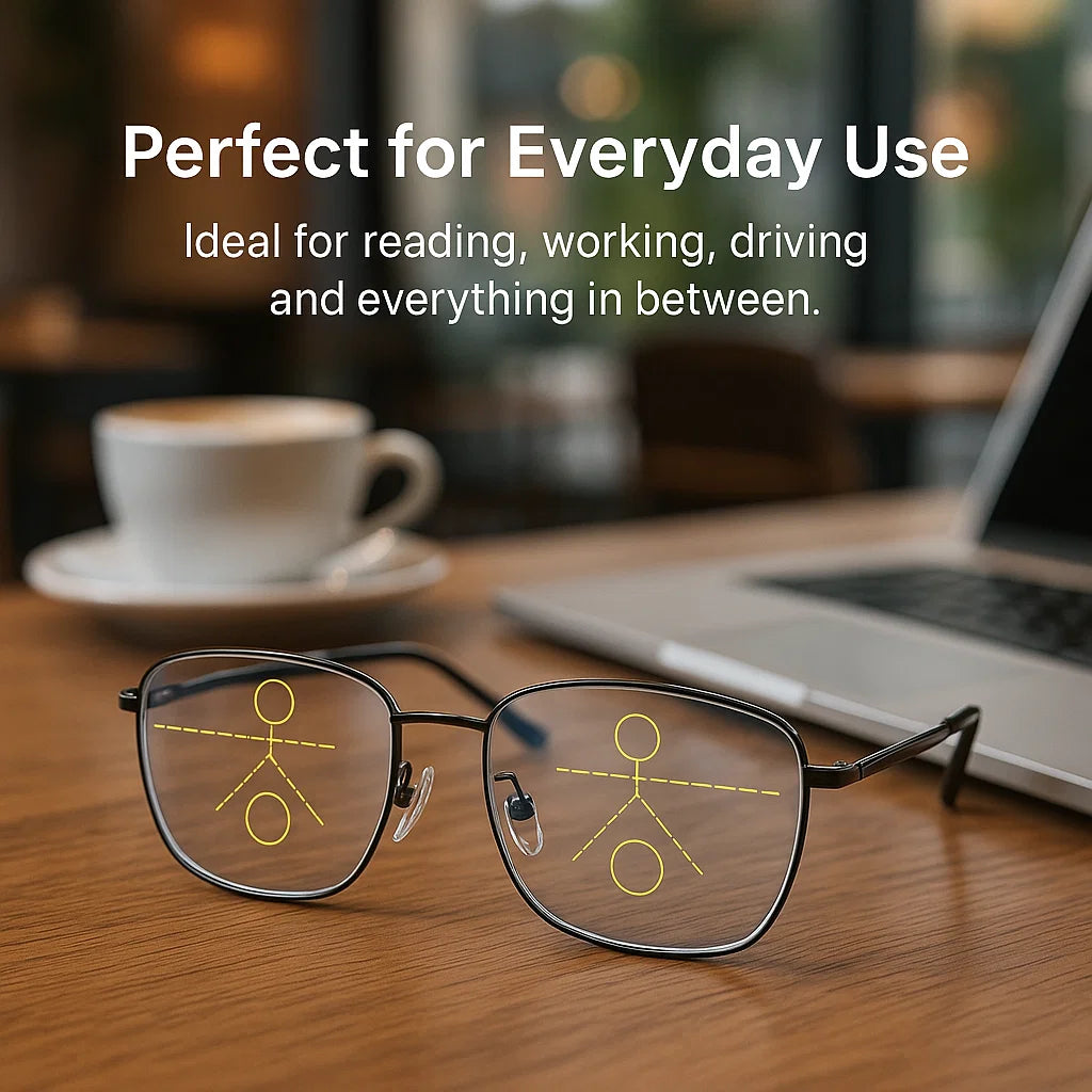 Niki | Progressive Multifocal Glasses for Clear Vision - German intelligent design for everyday use