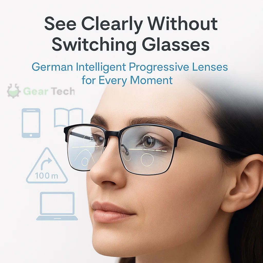 Niki | Progressive Multifocal Glasses for Clear Vision - German intelligent design for everyday use