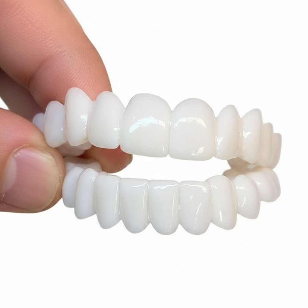 Niki | Smile Veneers | Customizable Cosmetic Tooth Covers | Medical Special Resin | Instant Smile Correction | Upper & Lower Jaw