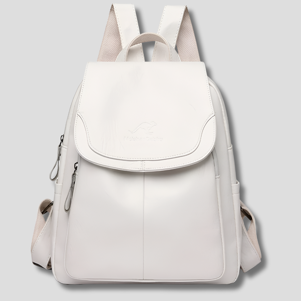 Niki | Women's Anti-Theft Leather Backpack with Embossed Design
