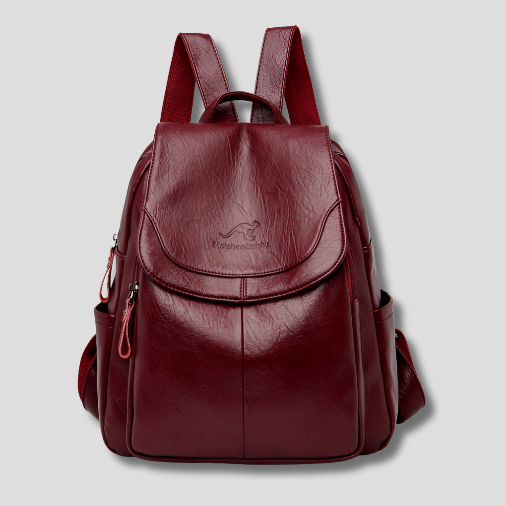 Niki | Women's Anti-Theft Leather Backpack with Embossed Design