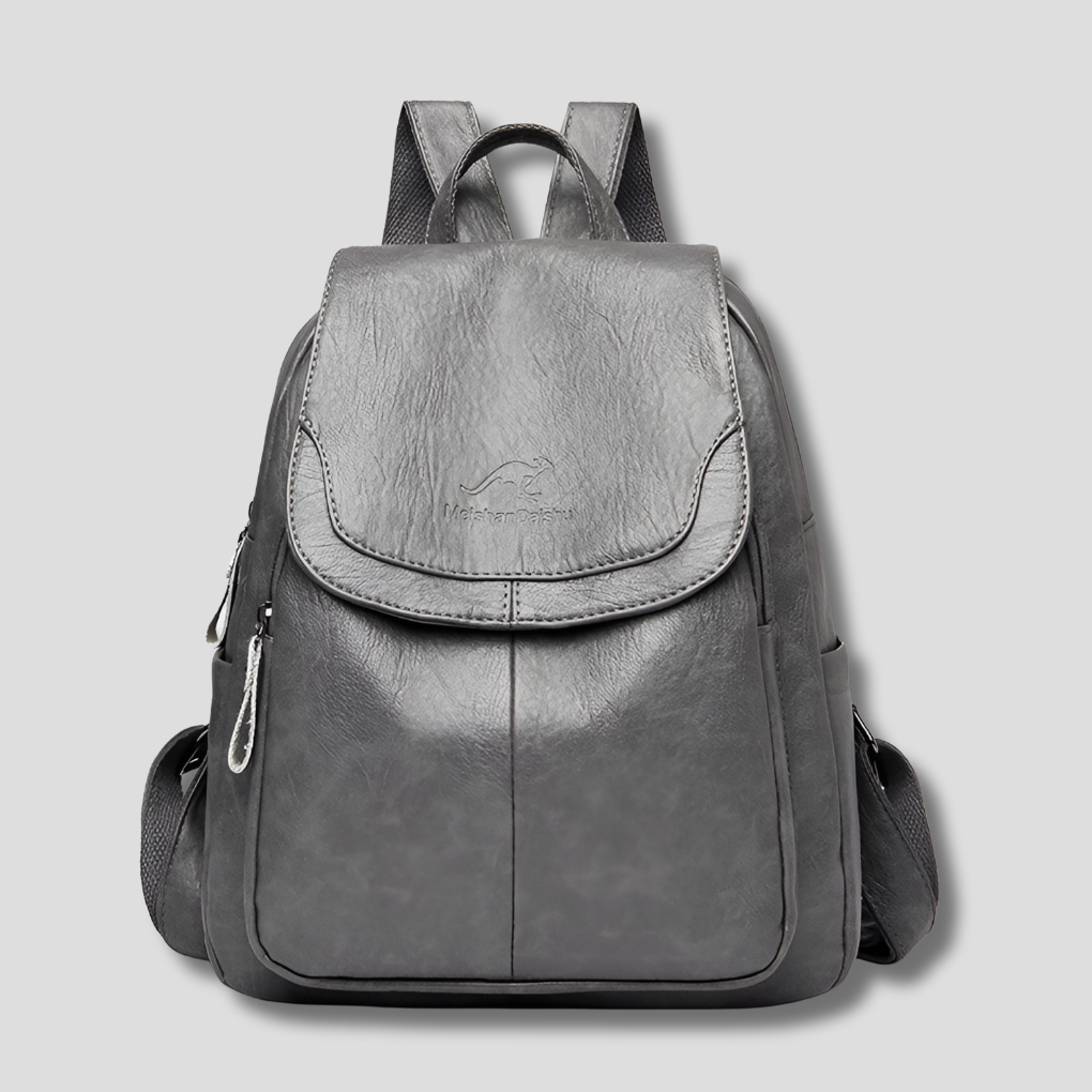 Niki | Women's Anti-Theft Leather Backpack with Embossed Design