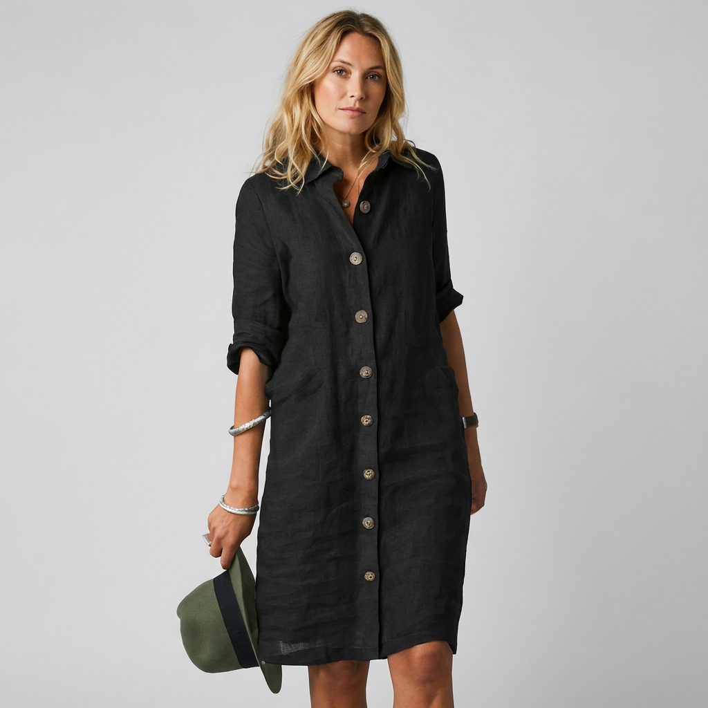 Niki | Women's Button-Front Shirt Dress