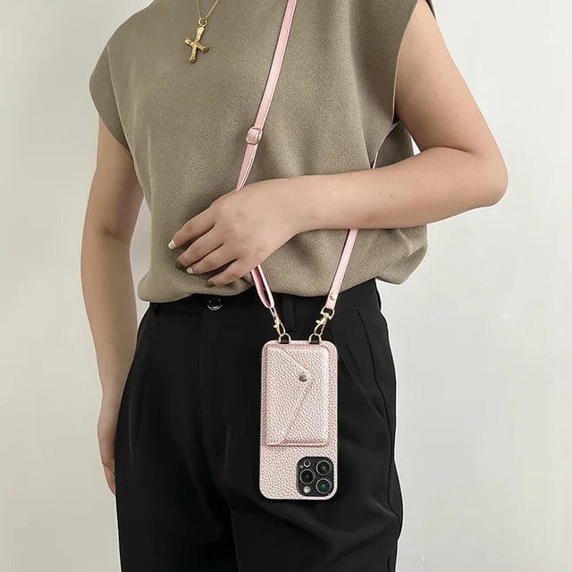 Niki | Women's Crossbody Phone Case with Card Holder & Lanyard