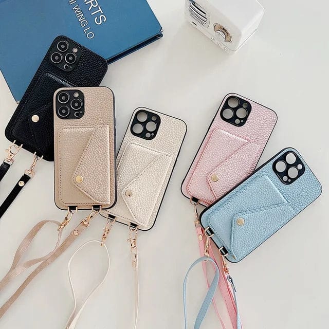 Niki | Women's Crossbody Phone Case with Card Holder & Lanyard