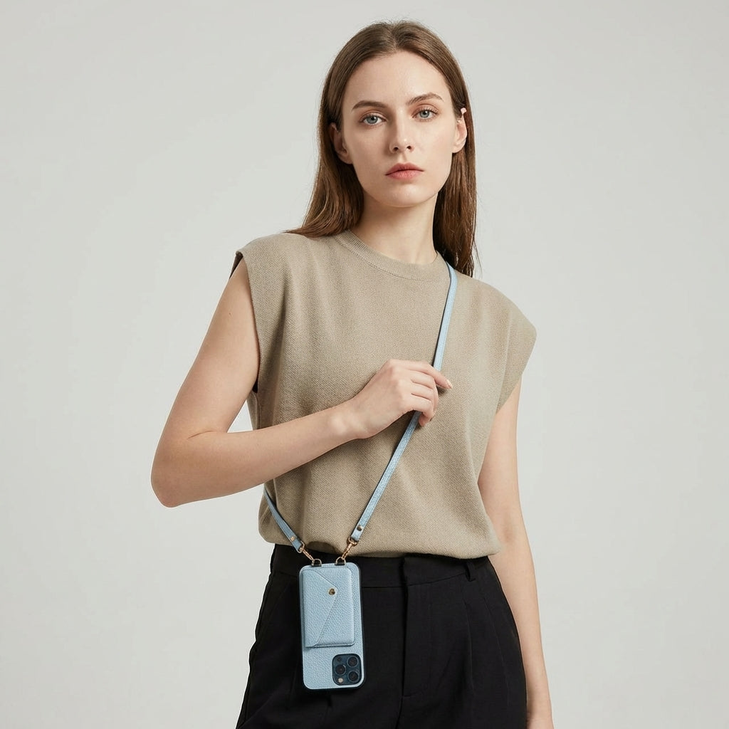 Niki | Women's Crossbody Phone Case with Card Holder & Lanyard