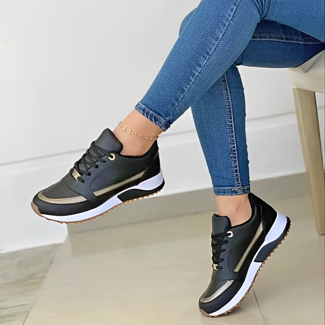 Niki | Women's Fashion Sneakers with Metallic Accent