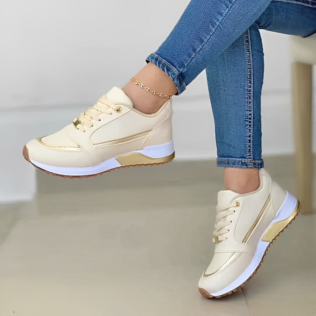 Niki | Women's Fashion Sneakers with Metallic Accent
