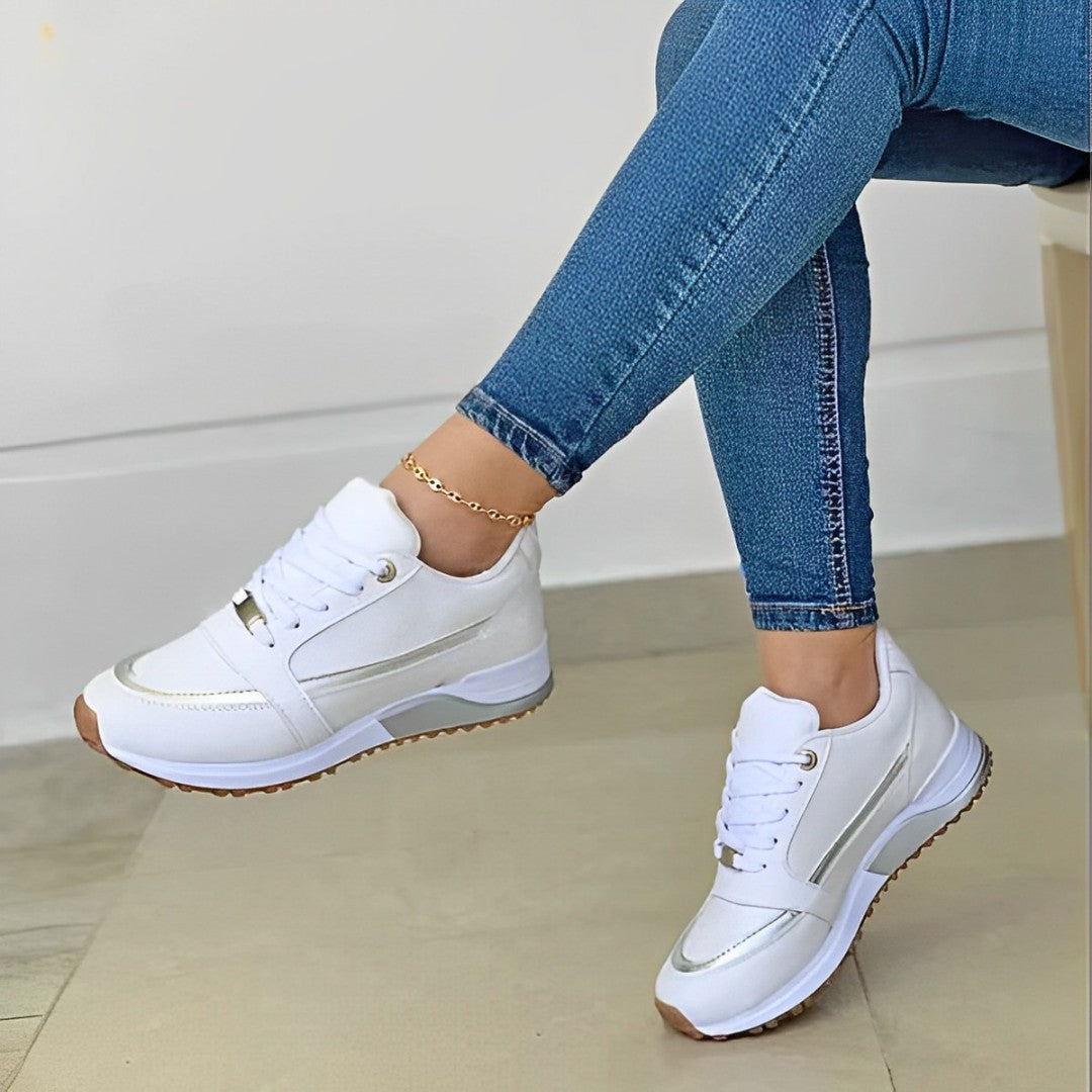 Niki | Women's Fashion Sneakers with Metallic Accent