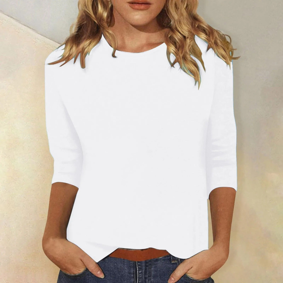 Niki | Women's Long Sleeve T-Shirt with Crew Neck
