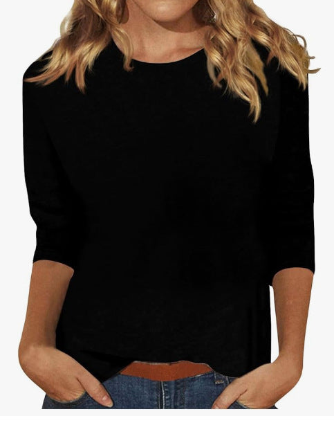 Niki | Women's Long Sleeve T-Shirt with Crew Neck