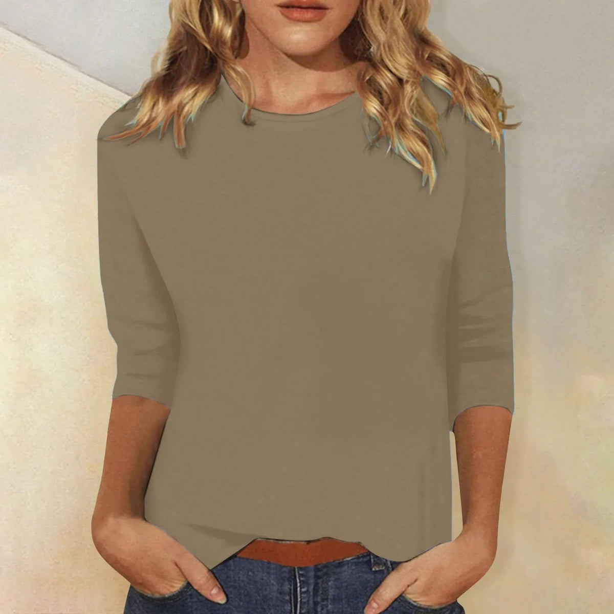 Niki | Women's Long Sleeve T-Shirt with Crew Neck