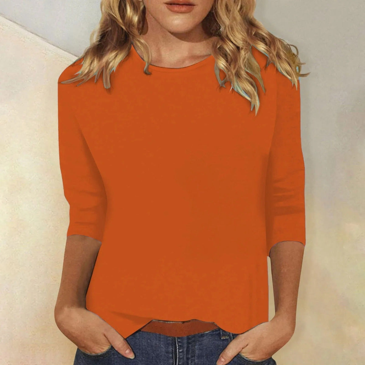 Niki | Women's Long Sleeve T-Shirt with Crew Neck