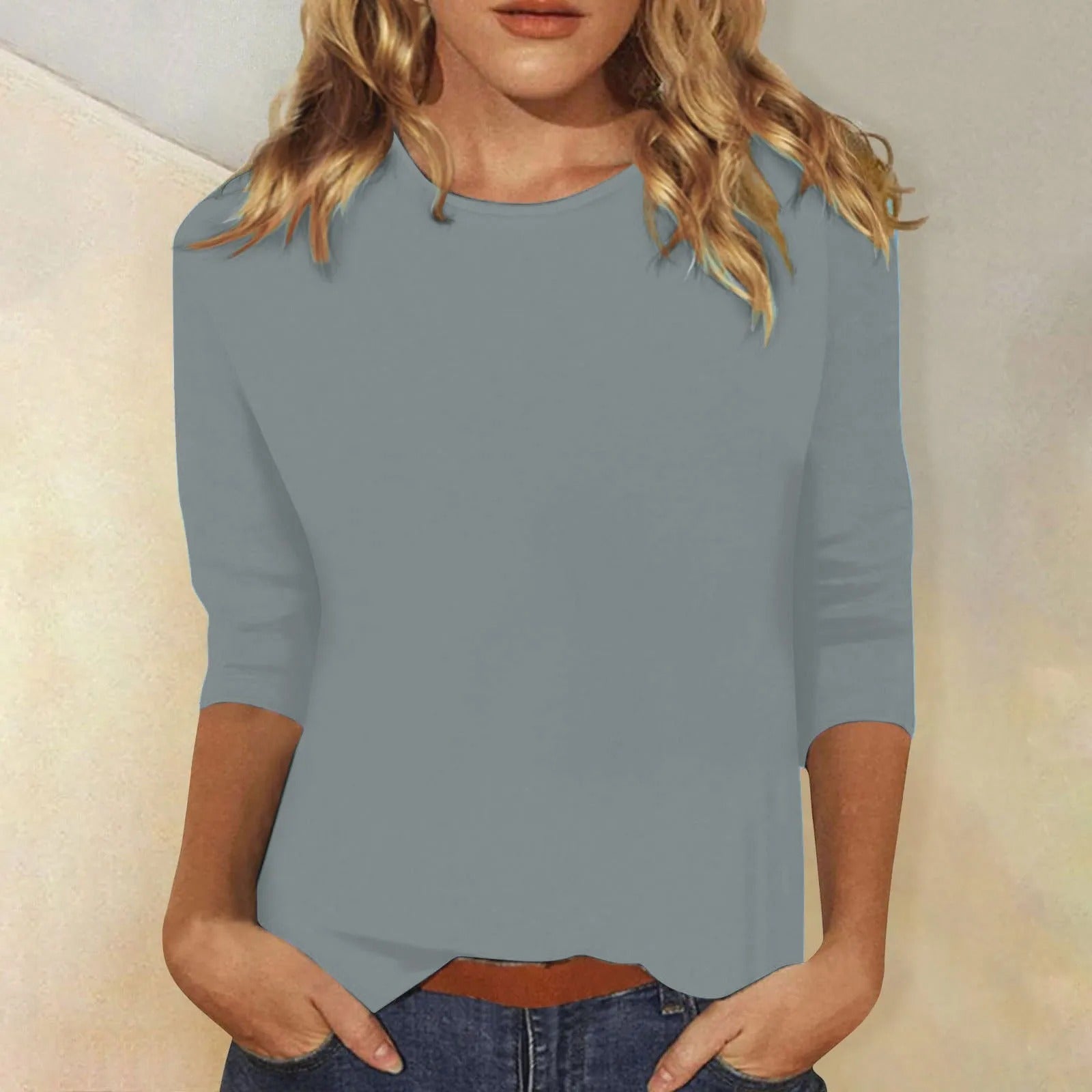 Niki | Women's Long Sleeve T-Shirt with Crew Neck