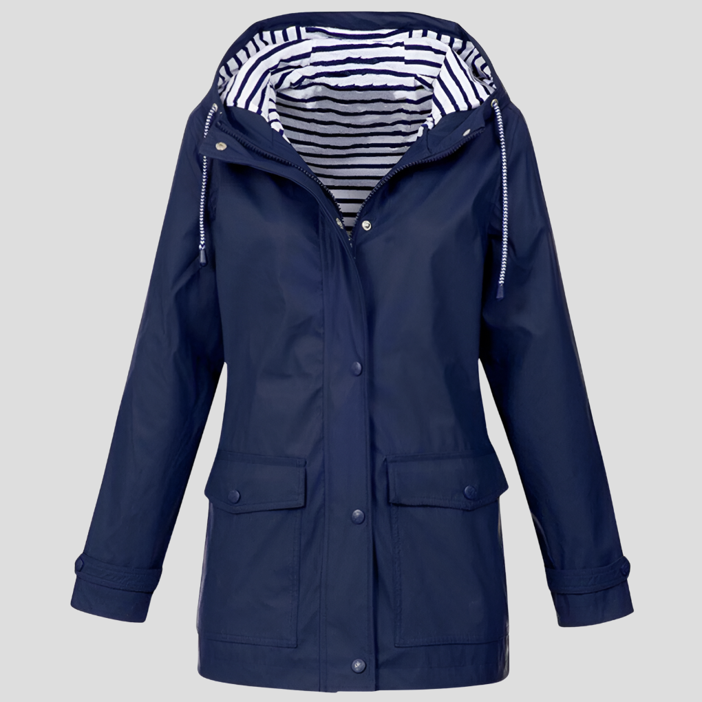 Niki | Women's Rain Jacket with Hood and Pockets