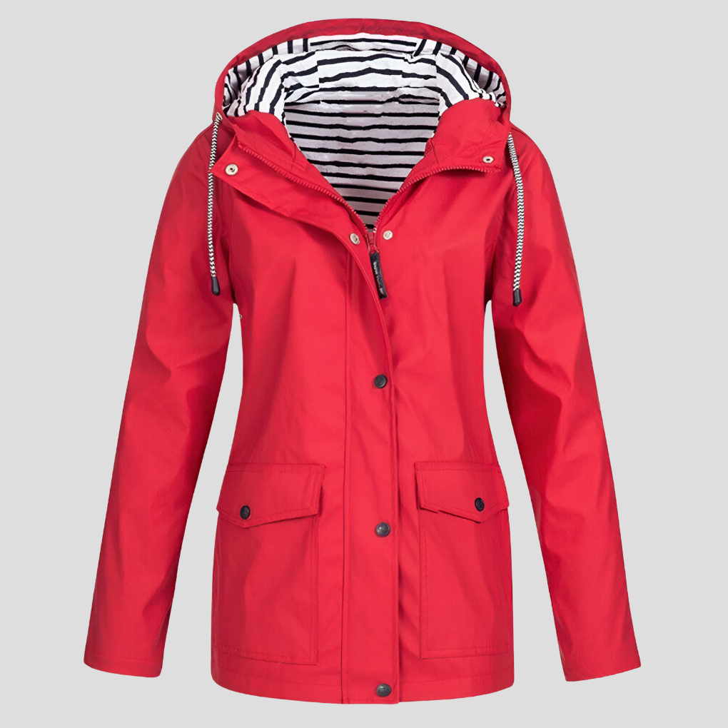 Niki | Women's Rain Jacket with Hood and Pockets