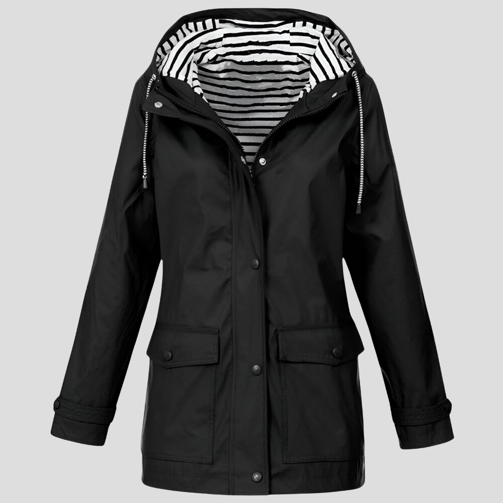Niki | Women's Rain Jacket with Hood and Pockets