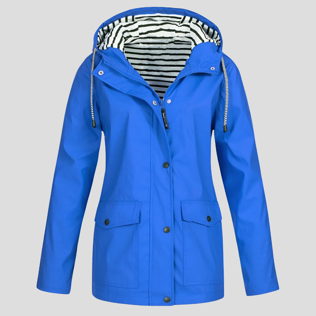 Niki | Women's Rain Jacket with Hood and Pockets