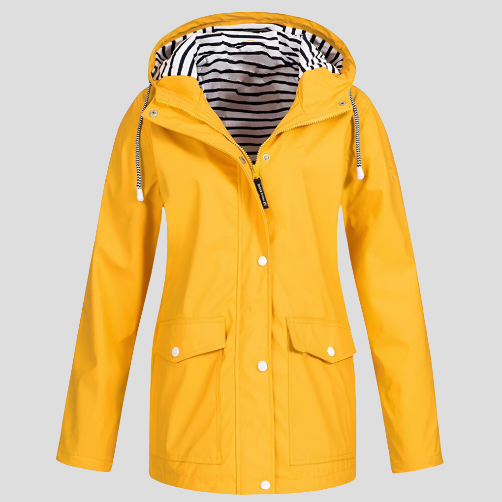 Niki | Women's Rain Jacket with Hood and Pockets