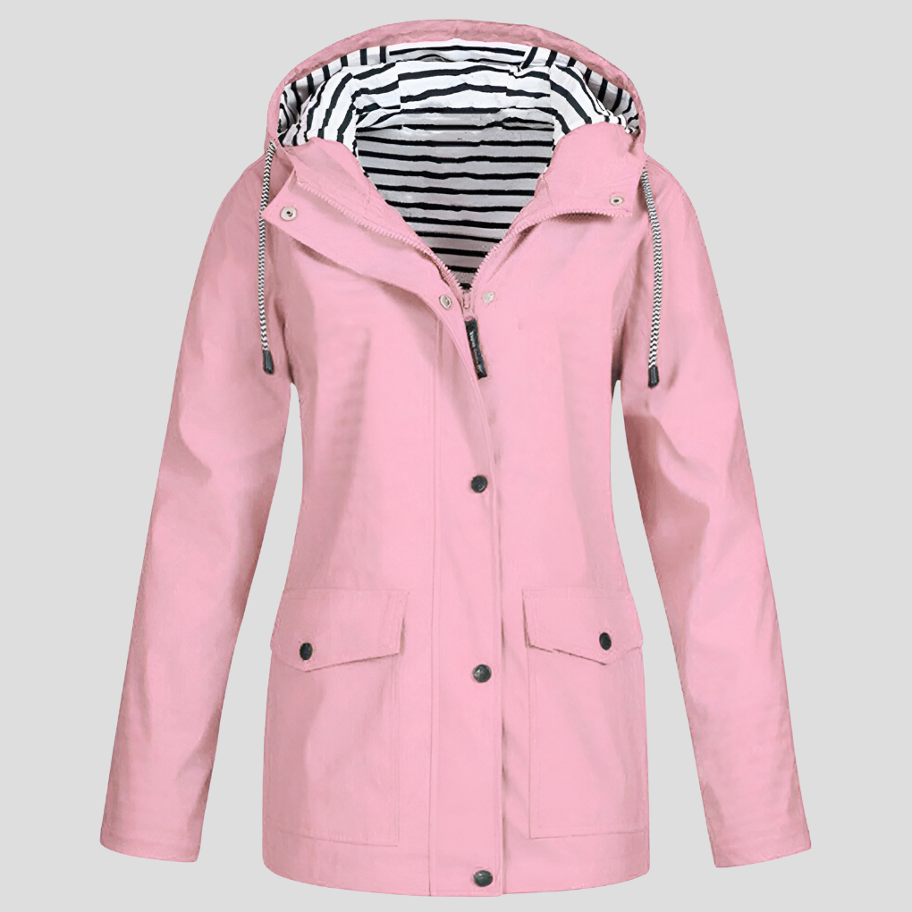 Niki | Women's Rain Jacket with Hood and Pockets