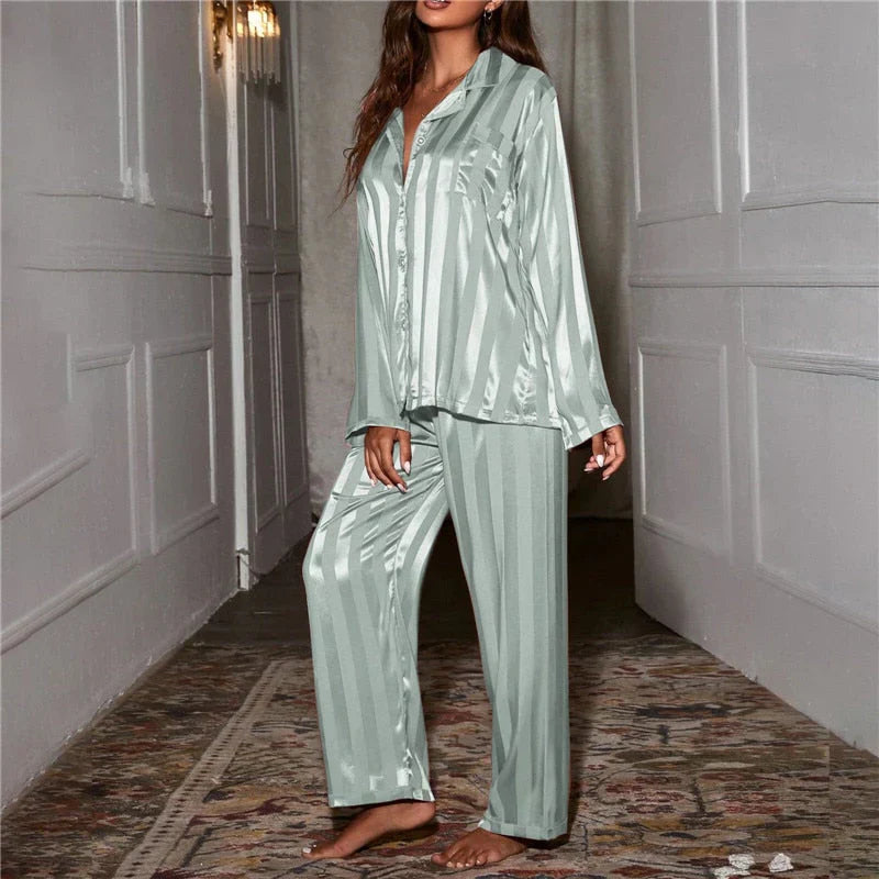 Niki | Women's Striped Pajama Set