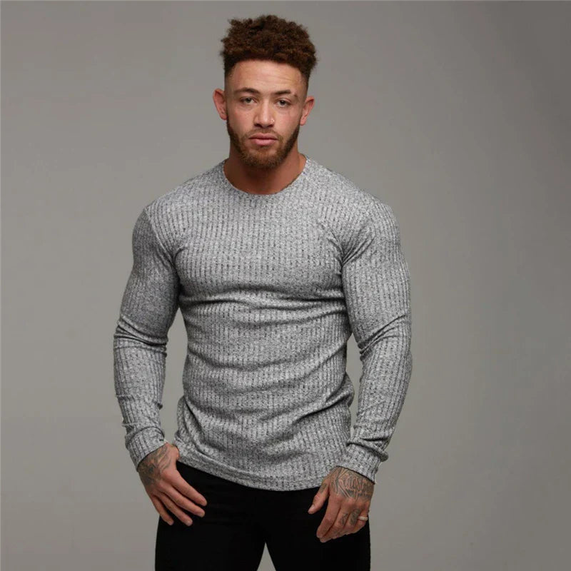 Men's Slim Fit Jumper | Sporty & Refined | Casual & Smart | Stretch Cotton Blend