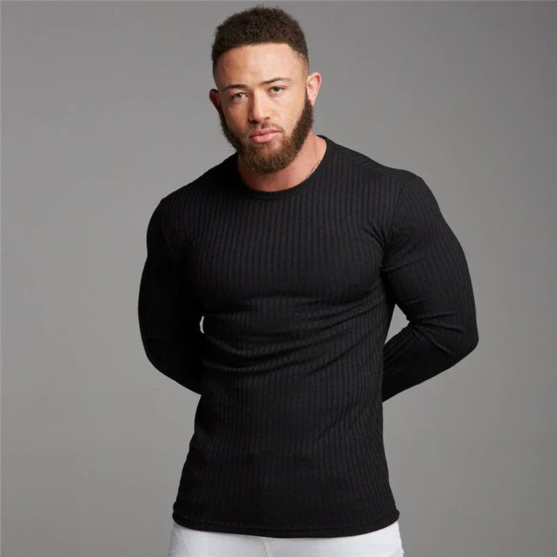 Men's Slim Fit Jumper | Sporty & Refined | Casual & Smart | Stretch Cotton Blend