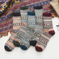 Nordic Winter Socks  Scandinavian Pattern Wool Blend - Product detail 12