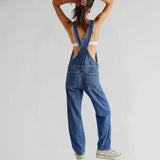 Women's Denim Jumpsuit - Comfortable Fit | Versatile & Durable