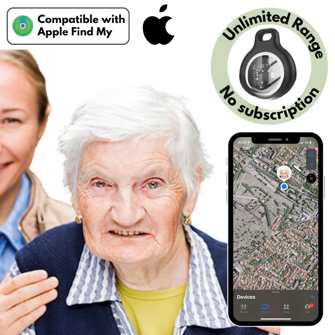 Real-Time GPS Tracker for Seniors with Waterproof Tracking and No Fees