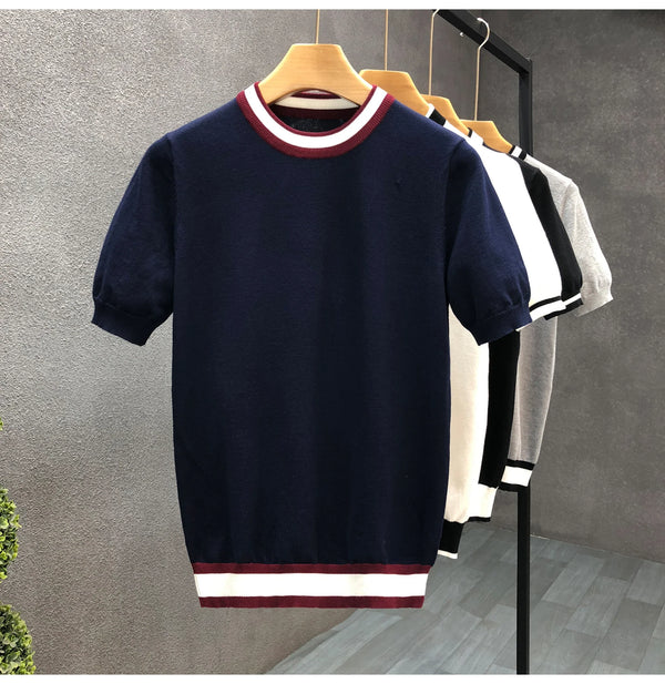 Men’s Knitted Crewneck T-Shirt – Beaumont