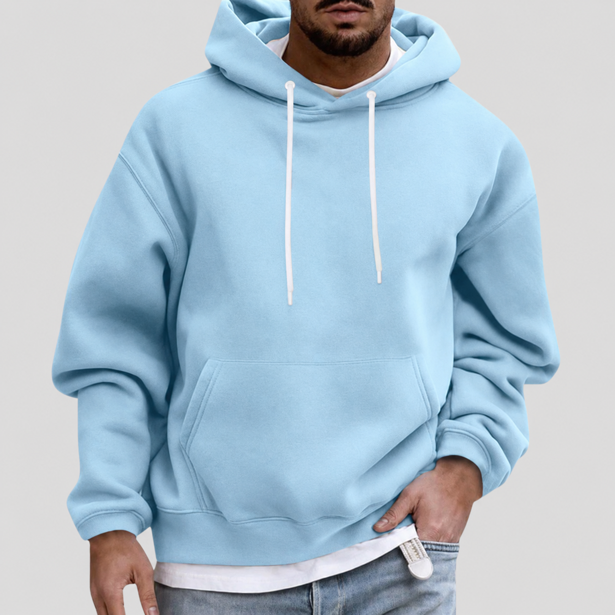 Relaxed Fit Pullover Hoodie - Image 1