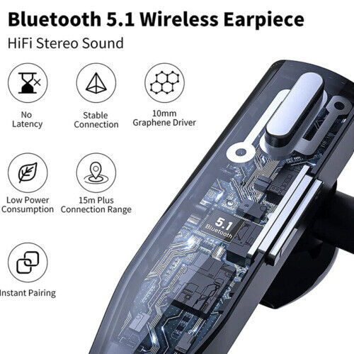 Trucker Dual Mic Wireless Bluetooth 5.1 Noise Cancelling Headset