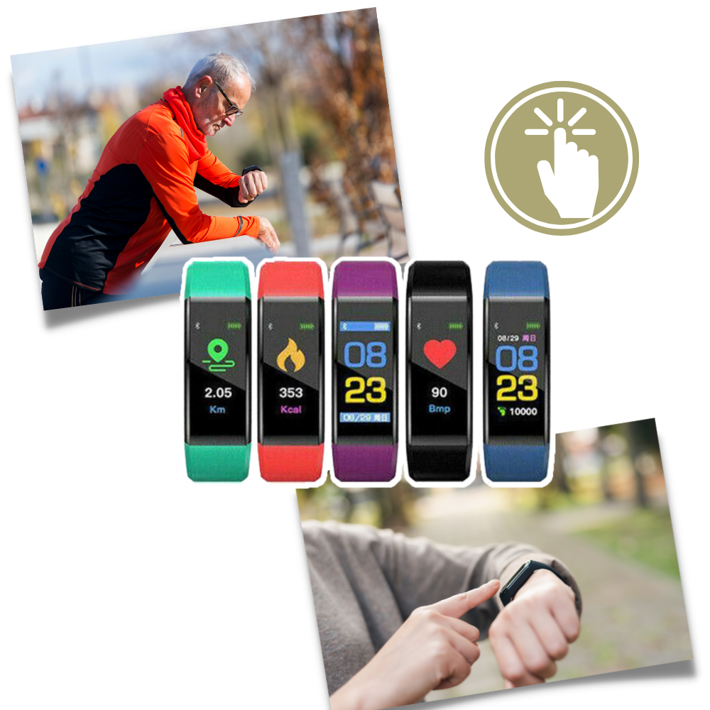 Smartwatch Senior | Monitoraggio della Frequenza Cardiaca e della Pressione Sanguigna