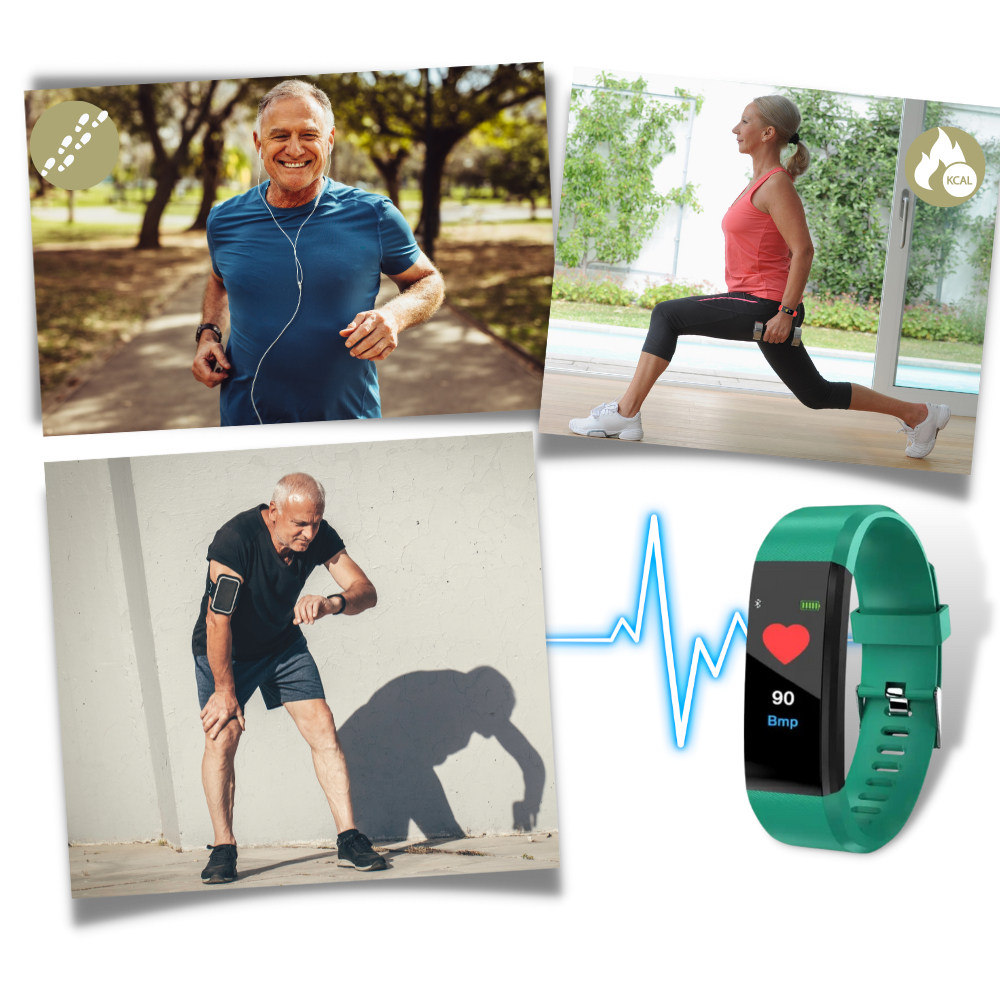Smartwatch Senior | Monitoraggio della Frequenza Cardiaca e della Pressione Sanguigna