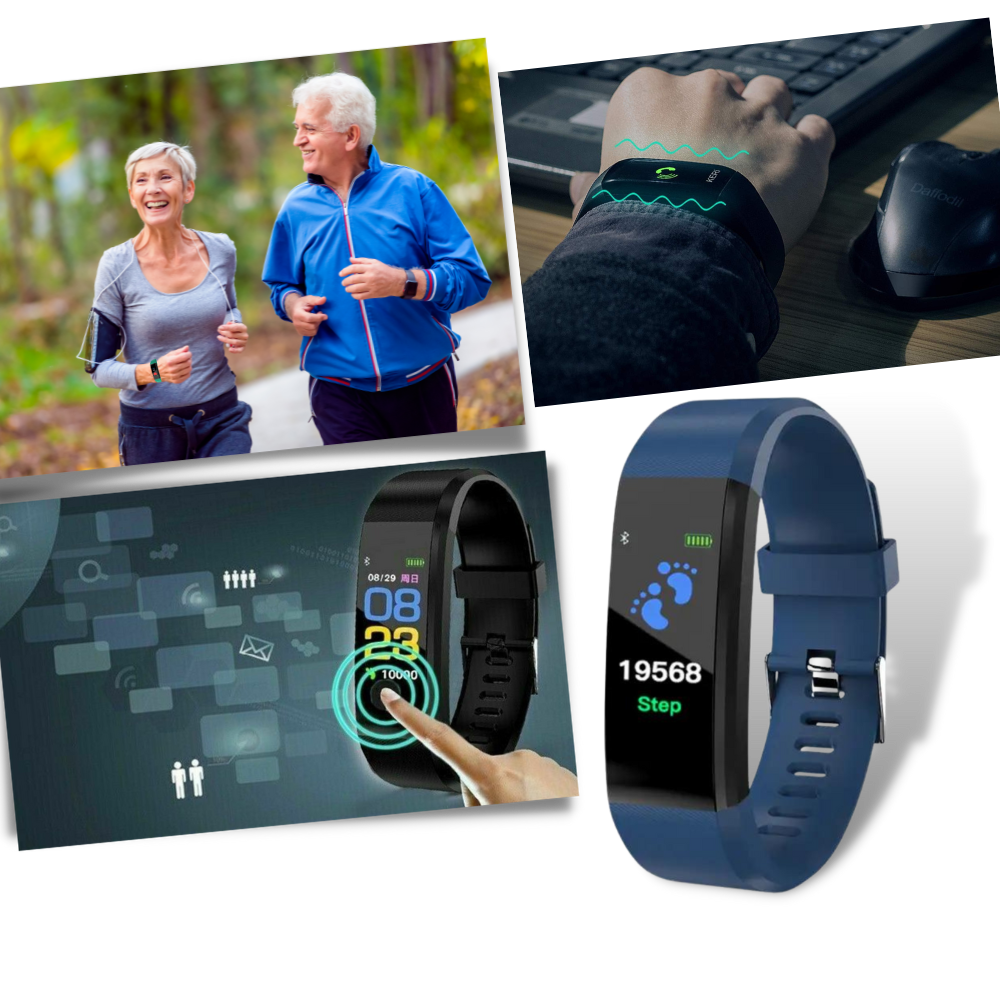 Smartwatch Senior | Monitoraggio della Frequenza Cardiaca e della Pressione Sanguigna